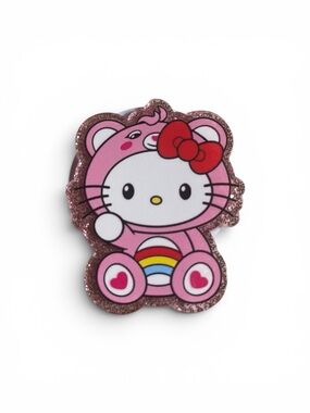 Hello Kitty Pink Bear Pin with Red Bow PopSocket